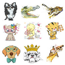 Iron on Transfer for Clothing Thermoadhesive Patches Stickers Diy Animals Patch Textile Vinyl Stripes Appliques for Jackets A 2024 - buy cheap