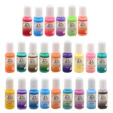 24 Colors Epoxy Pigment Opaque Liquid Resin Colorant Non-Toxic Epoxy Resin Macaron Dye Solid Color Liquid Resin Dye Kit 2024 - buy cheap