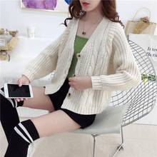 Woman Sweaters Short Small Sweater Coat Women's Loose Cardigan Sweater for Spring Autumn 2020 Femme Chandails Pull Hiver 2024 - buy cheap