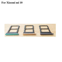 For Xiaomi mi 10 New Original Sim Card Holder Tray Card Slot For Xiaomi mi10 Sim Card Holder Replacement Parts Xiao mi 10 2024 - buy cheap