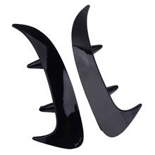 ABS 2Pcs/Set Peel-N-Stick Rear Bumper Fins Canards Splitter fit for Mercedes-Benz A Class W177 A200 2019 2024 - buy cheap