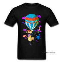 Summer Men T Shirt Celestial Light T-Shirt Hot Air Balloon Cartoon Print Top Tshirt Autumn Tees New Design Lovers Cotton Tops 2024 - buy cheap
