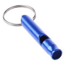 1pc Aluminium Whistle Camping Emergency Survival Keychain Pendant Keyring 2024 - buy cheap