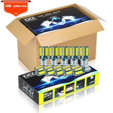 DXZ-bombilla LED T10 para Interior de coche, luz blanca de despacho sin errores, W5W, 48-SMD, Canbus, 100, 168, 194 K, 12V, 6000 Uds. 2024 - compra barato