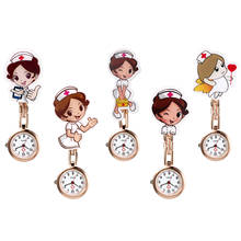 Lancardo relógio adorável de desenho animado feminino masculino e feminino, enfermeira, médico, relógio pendurado feminino e feminino, relógios de hospital 2024 - compre barato