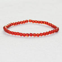 MG0005 Wholesale 4 mm Mini Gem Stone Bracelet Carnelian Crystals Bracelet Women`s Yoga Mala Energy Bracelet 2024 - buy cheap