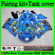 +Tank For SUZUKI GSXR600 GSXR 750 600 SRAD GSXR750 92BS.92 GSXR-600 96 97 98 99 00 1996 1997 1998 RIZLA blue 1999 2000 Fairing 2024 - buy cheap