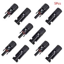OOTDTY 5 Sets Fireproof Solar PV Connector Quick Connect Device for Solar Panel Photovoltaic Systems Accessories 2024 - buy cheap