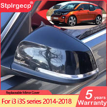 For BMW i3 i3S series 2014-2018 Bright Black Car Review Mirror Shells Side Wing Mirror Cover Cap 2024 - buy cheap