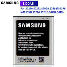 SamsungOriginal Battery B100AE B100AC For Samsung Galaxy Ace 3 Ace 4 S7568i S7278 i679 i699i G313H G318h S7898 S7272 S7270 S7262 2024 - buy cheap