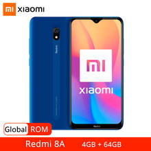 Смартфон Xiaomi Redmi 8A, глобальная прошивка, 4 Гб 64 ГБ, экран мобильный телефон дюйма, Восьмиядерный процессор Snapdragon 439, 6,22 мАч, задняя камера 12 МП 2024 - купить недорого