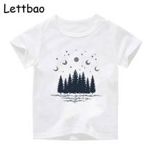 Forest Night T Shirt Kids Tshirt Kid Tops Plus Size Streetwear Christmas Graphic Top Tees Children's Tshirt 2024 - buy cheap