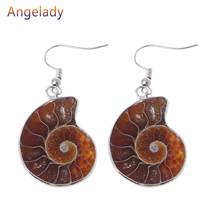 Pendientes colgantes de Caracol Natural, Caracol, amonita, Caracol, Concha, fossil, JUL3 2024 - compra barato