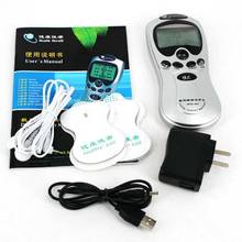 Freeshipping Silver Slimming body massager,Digital therapy massager machine ,TENS body massager with AC power adapter 2024 - buy cheap