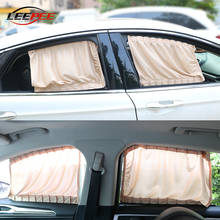 2pcs Car Curtains Sunshade Window Windscreen Sun Visor Cover Black Gray Beige Color Truck Off Road 4x4 Auto Accessories Interior 2024 - buy cheap