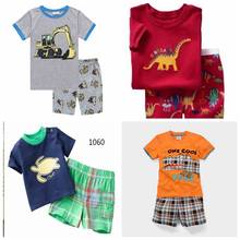 Hot Summer Kids Clothes Sets Baby Boys Home Clothing Short Sleeve Costume Cotton Pajamas PJS Childrens Nightdress Pijamas Suits 2024 - buy cheap
