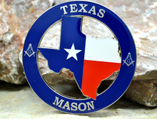 Insignia de Metal cromado Texas Mason Edition, emblema de maletero de coche, Estrella Solitaria, pegatina 2024 - compra barato