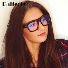 Ralferty-gafas cuadradas Retro Para hombre y mujer, montura a la moda, lentes de tortuga para miopía, óptica, Oculo F95167 2024 - compra barato