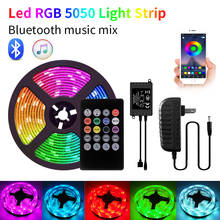 Music Bluetooth LED Strip Light Smart 5050 Luces LED RGB DC12V Waterproof LED Lights 5M 20M Holiday Decoration Lighting