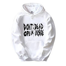 Don't Open Dead Inside Walking Zombie Dead Girls Woman Hoodie Couple Clothes Autumn Winter Fleece ZIIART 2024 - buy cheap