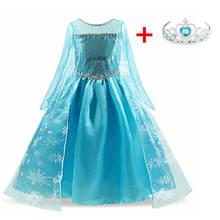 Fancy 4-10y Baby Girl Princess Costume Dress for Girls Clothing Wear Cosplay Costume Halloween Christmas Party Dress With Crown 2024 - buy cheap