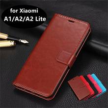 High Quality Card Slot Phone Holder Case for Xiaomi A1 Mi A2 A3 Lite PU Leather Case for Xiaomi A2 Lite A1 Flip Cover Case 2024 - buy cheap