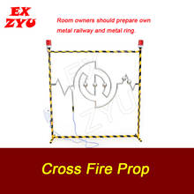 EXZYU Cross Fire Prop real life escape room go through all the sliderway to unlock to unlock the chamber room 2024 - buy cheap