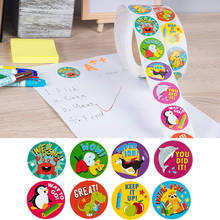 500Pcs/Roll Baby Reward Stickers Toy Multipurpose DIY Cute Cartoon Toy Stickers Animal Pattern Sticker Teach Reward Gift 2024 - buy cheap