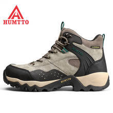 HUMTTO Mens Waterproof Hiking Boots Genuine Leather Outdoor Trekking Shoes Sports Sneakers Mountaineering Boots Walking Shoes 2024 - buy cheap