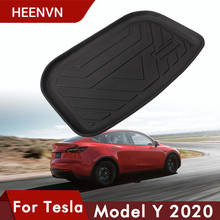 Heenvn ModelY Waterproof Trunk Mat For Tesla Model Y Accessories Car Rear Trunk Storage Mats Cargo Tray Trunk Protective Pads 2024 - buy cheap