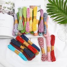 12Pcs Colorful Natural Paper Rope Gift Box String Rope Diy Crafts Wedding Birthday Party Floral Wrap Decoration Party Supplies 2024 - buy cheap