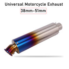 Universal 38MM-51MM Modified Escape Motorcycle Exhaust Muffler Escape Motocycle for Yamaha R6 Z900 PCX125 2024 - buy cheap
