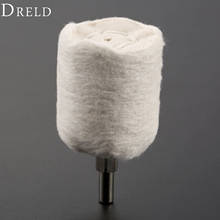 Dreld dremel acessórios 40mm/1.5 ", escova de polimento de algodão cilíndrico, roda de polimento de moagem para broca, ferramenta rotativa, haste de 1/4" 2024 - compre barato