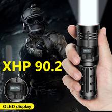 Super Bright Led Flashlight 18650 XHP90.2 Rechargeable Led Torch Light Tactical Light High Waterproof Hand Lamp Portable Lantern 2024 - buy cheap