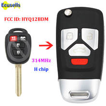 Upgraded folding flip Remote Key Fob 3+1 Button 314MHZ with H Chip for Toyota Camry RAV4 Corolla 2014-2016 uncut 2024 - buy cheap