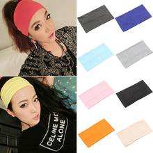 Candy Color Sports Headband Fashion Elastic Hair Bands Running Fitness Yoga Headwear Female Stretch Wash Makeup Hair Accessories 2024 - buy cheap