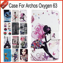 Funda AiLiShi para Archos Oxygen 63, Funda de cuero PU de lujo con tapa pintada Archos 100%, cubierta protectora del teléfono especial, piel + seguimiento 2024 - compra barato