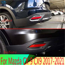 For Mazda CX-9 CX9 2017 2018 2019 2020 2021 Decorate Accessories ABS Chrome Rear Reflector Fog Light Lamp Cover Trim 2024 - buy cheap