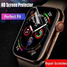 Protetor de tela para apple watch 6 5 4 se 44mm 40mm série iwatch 3 42mm 38mm (não vidro temperado) hd protetor apple assista filme 2024 - compre barato