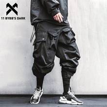 Bybb's calças hip hop cargo masculinas, calças largas com bolsos, harajuku soltas, para corrida, masculina, punk, 11 2024 - compre barato
