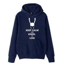 Man Boys Hoodie Helmet Keep Calm And Kneel To Loki Couple Clothes Autumn Winter Fleece ZIIART 2024 - buy cheap