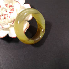 5pcs/lot Agate Ring Stone Men Random Color Extra Size Rings Wholesale Jade Ring Jewelry 2024 - buy cheap