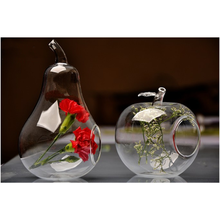 Home decor glass vase decoration home decoration transparent glass flower vase apple &pear shaped creative decoration hot sale 2024 - buy cheap