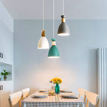 Люстра macaroon, простые современные лампы для ресторана, домашние креативные столовые обеденные настольные лампы 2024 - купить недорого