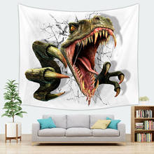 Dinosaur Cartoon Kawaii Carpet Mat Wall Hanging Tapestry Bohemian Home Decor 100x70cm 150x130cm 150x150cm 200x150cm Kids Room 2024 - buy cheap