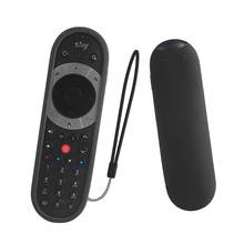 Capa para controle remoto sky q, capa preta de silicone com controle remoto para tv smart q + capa touch 2024 - compre barato