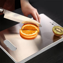304 stainless steel fruit plate cutting board rectangular domestic food supplement for children mini chopping cutting board 2024 - buy cheap