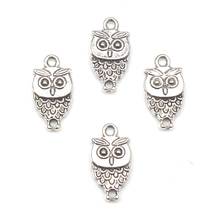 New Cute Owl Art Pattern Tibetan Silver Pendant Necklace Accessories Man Woman Gift Necklace Wholesale DIY Handmade Craft 2024 - buy cheap