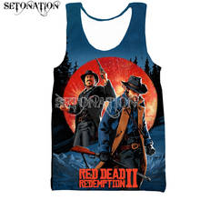 Red Dead Redemption 2 vest men/women New fashion cool 3D printed vest summer casual Harajuku style streetwear tops dropshipping 2024 - buy cheap