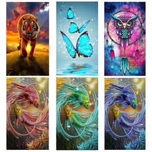 5D diamond painting animal porch diamond mosaic stick diamond embroidery home decoration pattern DIY handmade new year gift 2024 - buy cheap